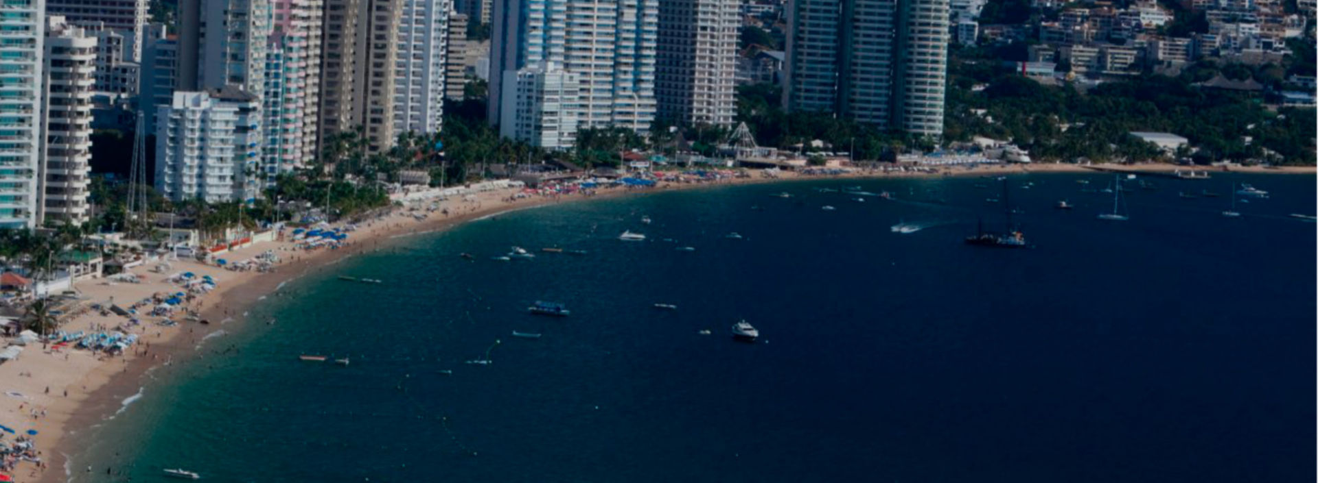 Vista panorámica de ciudad de Acapulco